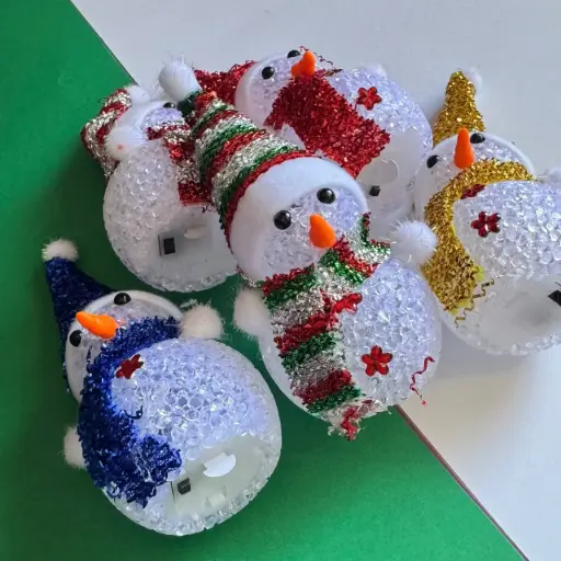 [EP25-133] ADORNO DE NAVIDAD FIGURA DE NIEVE