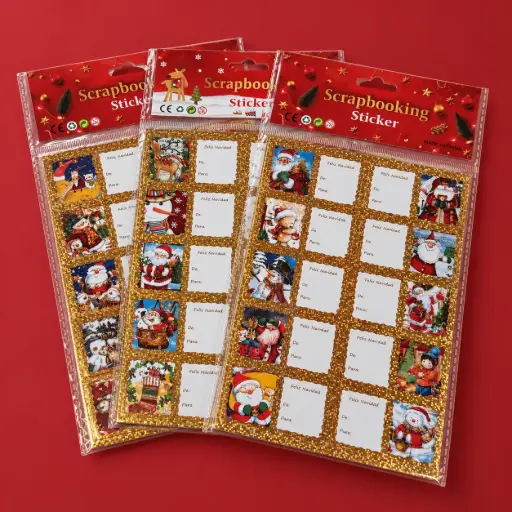 [EP25-205] STICKER DE NAVIDAD PARA REGALOS PEGATINA NAVIDEÑA