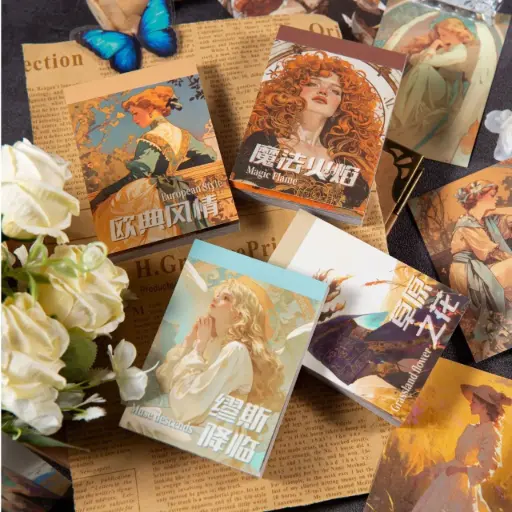 [EE25-1477] Mini Libreta de Stickers Vintage 