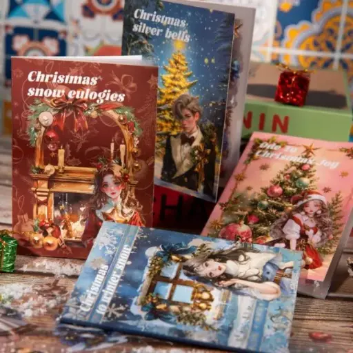 [EE25-1481] Stickers Navideños de Muñequitas 