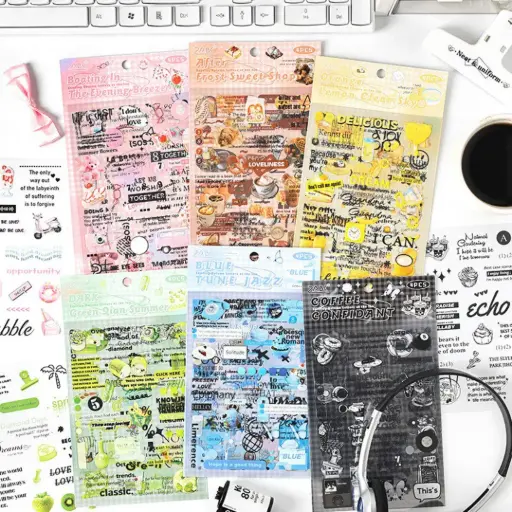 [EE25-1633] Stickers Vintage Colorido