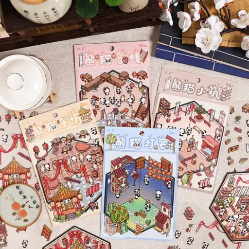 [EE25-1634] Stickers para Crear Escenarios Panda