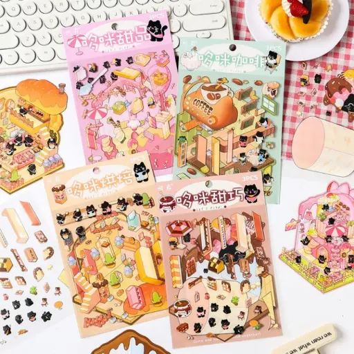 [EE25-1635] Stickers para Crear Escenario Pastelería