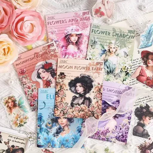 [EE25-1720] Stickers Dama Vintage