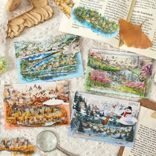 [EE25-1728] Stickers de paisajes y estaciones
