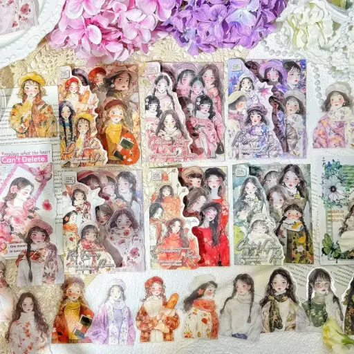 [EE25-1732] Stickers Mujer Japonesa