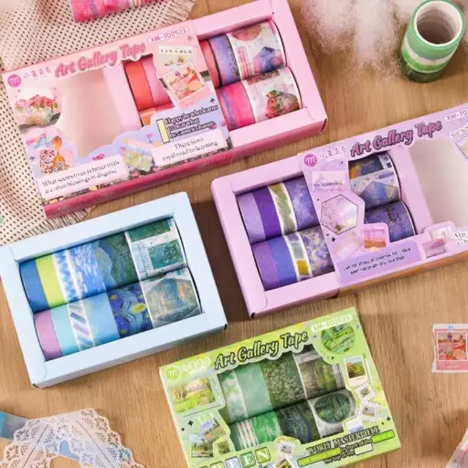 [EE25-1832] Caja Washi tape arte Vintage