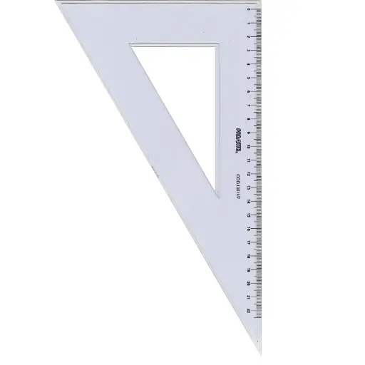 [13011-7] Escuadra Biselada ProArte 25cm 60º Humo