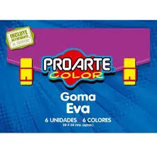 [13335-3] Est. Goma Eva 6Pliegos 6col20x30cm