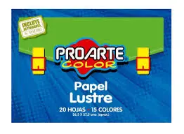 [13015-K] Est. Papel Lustre 15col 20Hj 26.5x37.5