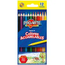 [18894-8] LAPICES DE COLOR PROARTE 12 LARGOS ACUARELABLE