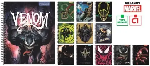 [33621-1] Cuaderno Univ ProArte Ted/Ed Marvel Villanos 100Hj