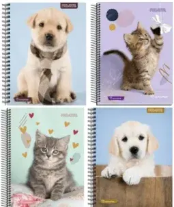 [25079-1] Cuaderno ProArte Animales Adorables 4Ta 150Hj 7mm