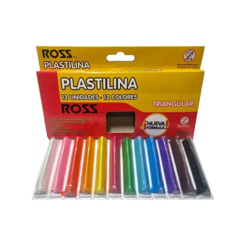 [34509-1] PLASTICINA ROSSC/12 PANES TRIANGULAR
