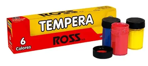 [28317-7] TEMPERA ROSS 6 COL.FCO.15cc