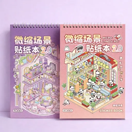 [EE25-1452] Libreta Set Stickers Escenario Grande 
