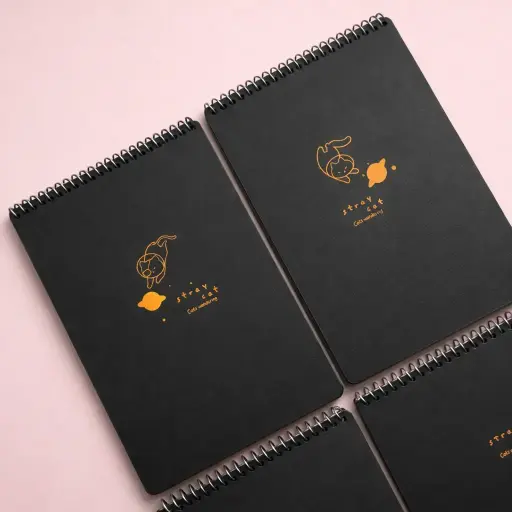 [EE25-1517] Libreta negra argollada grande