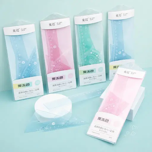 [EE25-1864] Set de Regla Color Pastel  4 Piezas