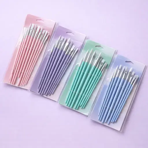 [EE25-1872] Set de Pinceles Pastel  12 Piezas