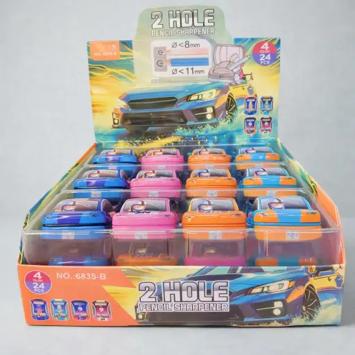 [EE25-1901] Sacapuntas con Depósito Diseño Automóvil