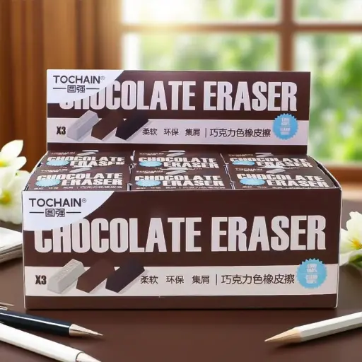 [EE25-1992] Goma de Borrar Mini Chocolate Set 3 Piezas