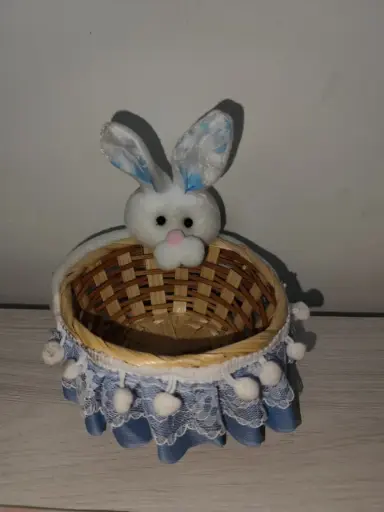 [JP231093] Canasto de Pascua con Conejo chico